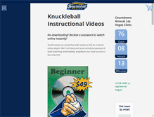 Tablet Screenshot of knuckleballnation.com